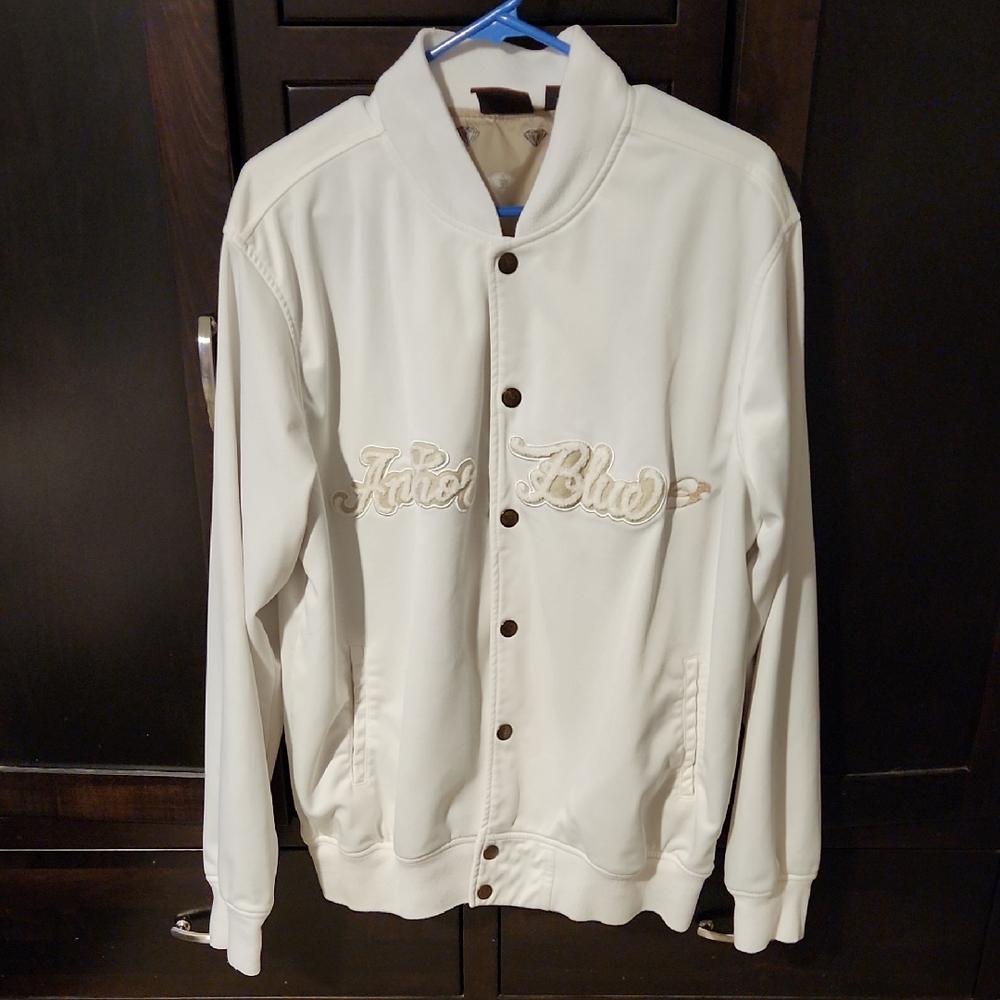 Anchor Blue Cream Bomber Jacket
